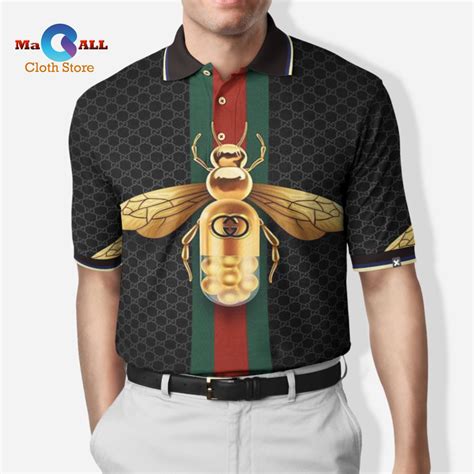 gucci mens polo with bee